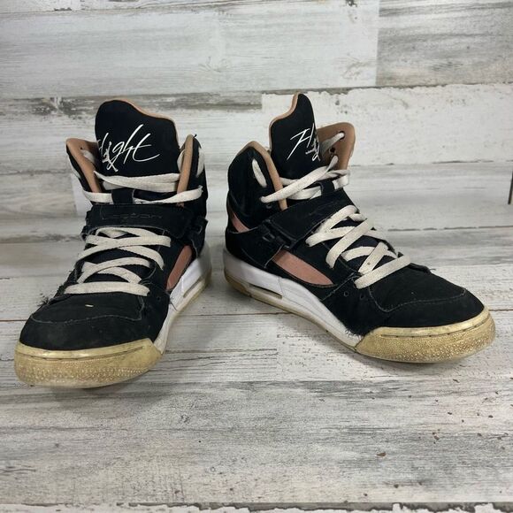 Nike Mens Air Jordan Flight High Top Basketball Shoes CI5762-090 Size‎ 8 US - Picture 6 of 9